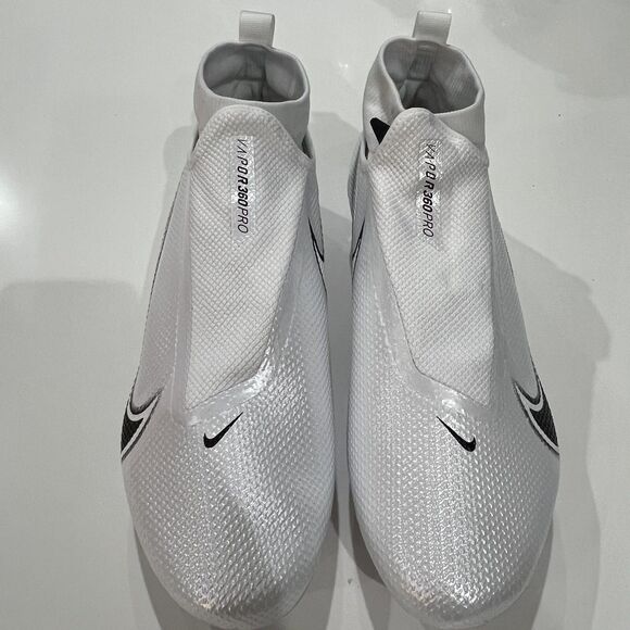 Size 13 Nike Vapor Edge Pro 360 Detachable Football Cleats White DO1143-100 main image 6
